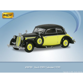 Ricko 38780 - Horch 930V, Cabriolet,geel/zwart, 1939 (HO)