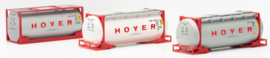 Herpa 76500.006 - Container set 3 x 20 ft. Hoyer (HO)