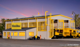 Kibri 39324 - Onderhoudshal GleisBau (HO)