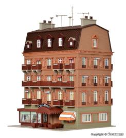 Vollmer 43782 - City-Hotel met LED-verlichting (HO)