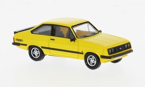 PCX 870721 - Ford Escort MK II R geel 1977 (HO)