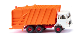 Wiking   063805 - Afvalwagen - wit/gemeentelijk oranje (HO)