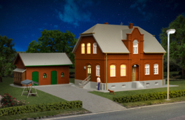 Kibri 38188 - Woonhuis Oberhausen met bijgebouw (HO)