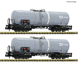 Fleischmann 825818 - CD Cargo, 2-dlg set ketelwagens Zacns (N)