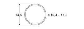 Roco 40076 - AC antislipband 15,4-17,5 mm, 10 stuks (HO)