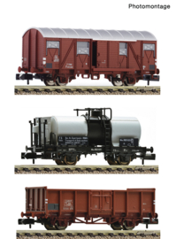 Fleischmann 880909 - FS, 3-delige goederenwagen set (N)