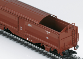 Märklin 47302 - Norges Statsbaner, Set schuifdak- / schuifwandwagens Tbis (HO)