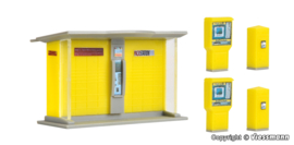 Vollmer 43777 -DHL Packstation met brievenbussen en postzegelmachines (HO)