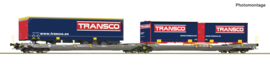 Roco 6600113 - Doppeltaschen-Gelenkwagen T3000e, HUPAC (HO|DC)