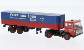 Brekina 85282 - DAF FT 2600 trekker/oplegger, Steef van Loon, 1962 (HO)