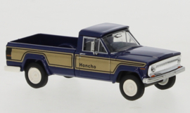 Brekina 19812 -  Jeep Gladiator B Honcho, donkerblauw/goud, 1968 (10) (HO)