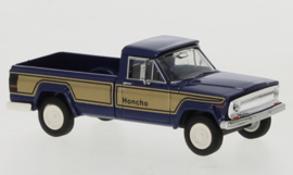 Brekina 19812 - Jeep Gladiator B Honcho, donkerblauw/goud, 1968 (HO)