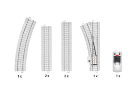 Märklin Start up 20124 - Uitbreidingsset "Besneeuwde C-Rails" (HO)