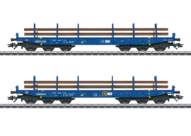 Märklin 48659 - Voestalpine, Set zwaartransport wagons voor het vervoer van spoorstaven (HO)