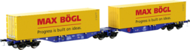 Mehano 58958 - Containerdraagwagen Sggmrss 90 blauw ERR