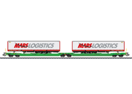 Märklin 47473 - CFL Cargo, Dubbelset Kuilwagens type Sdggmrss (HO|AC)