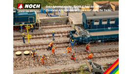 Noch 65592 - Deko adventskalender "links en rechts aan het spoor" (HO)
