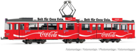 Rivarossi HR 2861D -  Heidelberger Straßenbahn, Type Duewag Gt6 "Coca Cola" (HO)