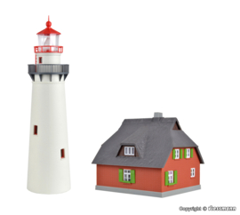 Kibri 39153 - Vuurtoren Hiddensee met bijgebouw (HO)