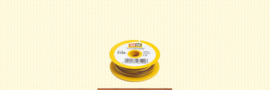 Brawa 3199 - Draad 2 x 0,14 mm², 10 mtr, bruin/geel