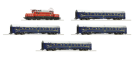 Roco 61468 - 5-delig Set: Elektrische locomotief Reihe 1020 en 4 CIWL slaaprijtuigen (H0|DC)