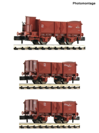 Fleischmann 6660034 - FS, 3-dlg set open goederenwagens (N)