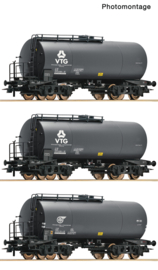 Roco 6600162 - 3-tlg. Set: Kesselwagen, VTG/DB (HO|DC)