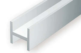 Evergreen 281 - .060" (1.5mm) OPAQUE WHITE POLYSTYRENE H - COLUMN