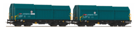 Piko 28304 - Set van 2 telescoopwagens met Y-draaistellen van de CH-SBB C, tijdperk VI (HO|DC)