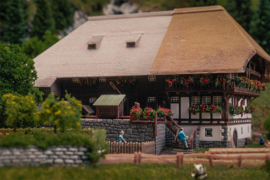 Faller 232010  -  Jubileummodel Zwarte Woud boerderij met 2 figuren (N)