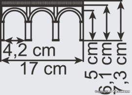 Vollmer 47313 - Bakstenen viaduct (N)