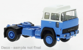 Brekina 83283 - Magirus 310 D 16 trekker, wit/blauw, 1974 (HO)