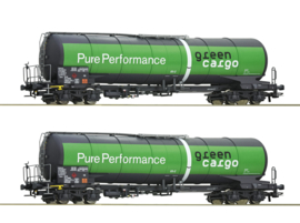 Roco 76026 - Green Cargo, 2-delige set tankwagens (HO)