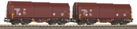 Piko 58293 - DB Cargo, 2-delige set telescoopwagens (HO|DC)