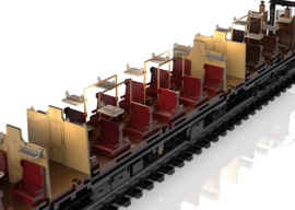 Märklin 42580 - DR, Set rijtuigen type Halberstadt met middeninstap (HO|AC)