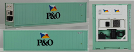 Pirata 12405 - Koelcontainer 40″, P&O, groenblauw, zwart opschrift