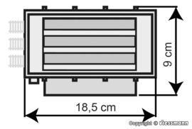 Kibri 37806 - Locloods, 3 sporen (N)