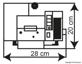 Kibri 39826 - Koelhuis en expeditie Brauerei Feldschlösschen (HO)