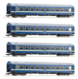 Roco 6200031 - 4 stuks. Set: MAV sneltreinrijtuig (HO|DC)