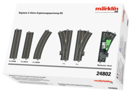 Märklin C-rail 24802 - Uitbreidings set D2 digitaal (HO)