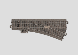 Märklin C-rail 24612.1 - Wissel rechts R437,5 mm - 24,3°, zonder doos (HO) 