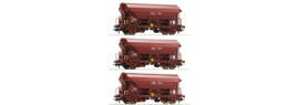 Roco 76176 - NMBS, 3-delige set zwenkdakwagens Tds (H0)