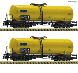 Fleischmann 825816 - GATX, 2-dlg ketelwagenset Zans (N)