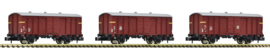 Fleischmann 833303 - NS, 3-delige set stukgoedwagens (N)