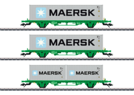 Märklin 47726 - SJ,  Set containerwagens Lgns (HO)