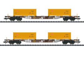 Trix 24138 - AAE, set containerwagens "Erdaushub Stuttgart 21" (HO|DC)