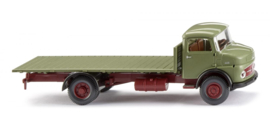 Wiking 085203 - Mercedes met vlakke laadbak, groen (HO)