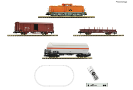 Fleischmann 5170001 - DR, z21 start Digitalset: Diesellokomotive BR 111 mit Güterzug (N|DCC)