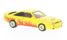 BoS-Models 87246 - Opel Manta B Mattig, geel/Dekor, 1991 (HO)