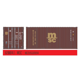 PT Trains 820014.1 - 20ft. Container "MSC" (HO)
